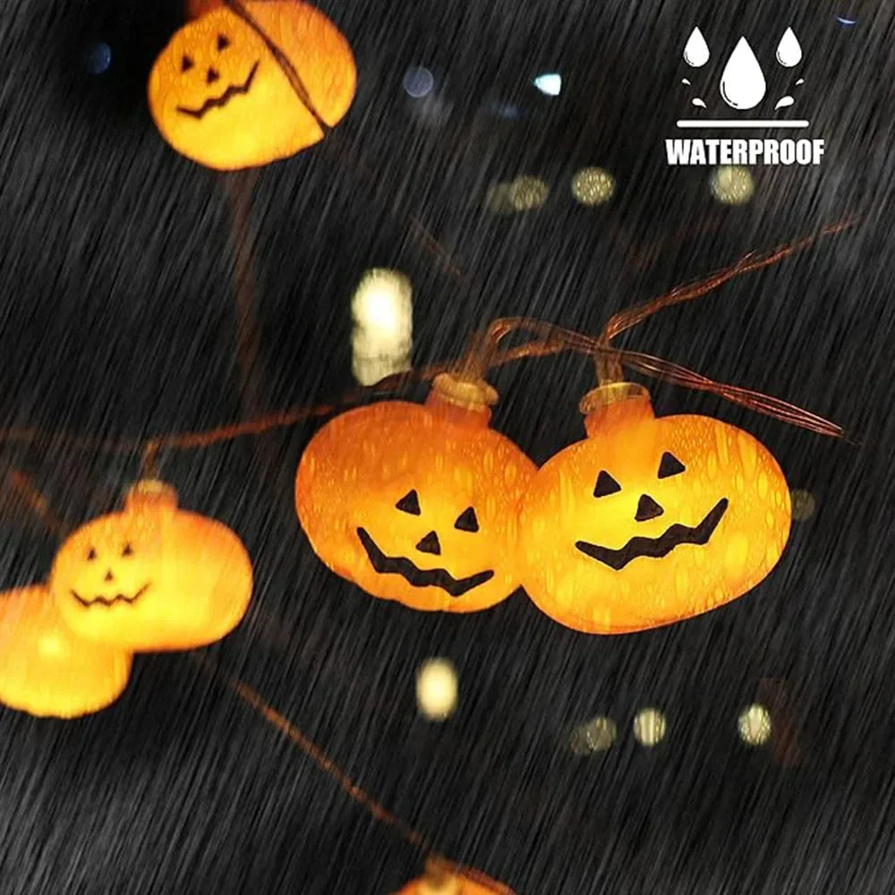 halloween pumpkin string lights